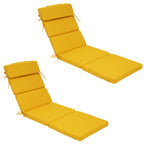 Outdoor Lounge Chair Cushion with Headrest – Dimensions: 42 x 72 x 5.5 Inches