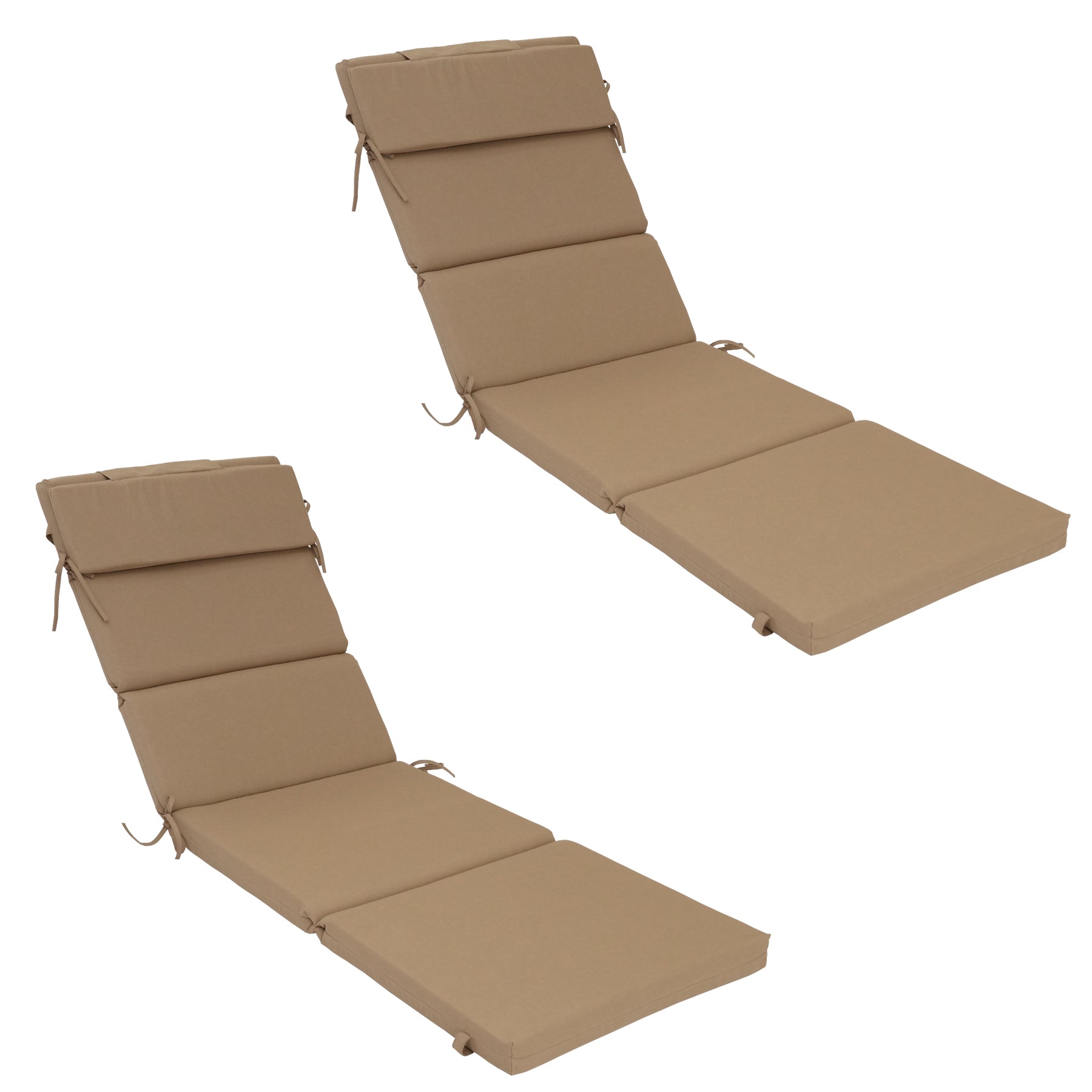 outdoor lounge chair cushion with head pillow, waterproof, fade-resistant, tear-resistant leisure chair cushion, suitable for terrace, lawn, pool, resort hotel