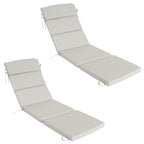 Outdoor Lounge Chair Cushion with Headrest – Dimensions: 42 x 72 x 5.5 Inches
