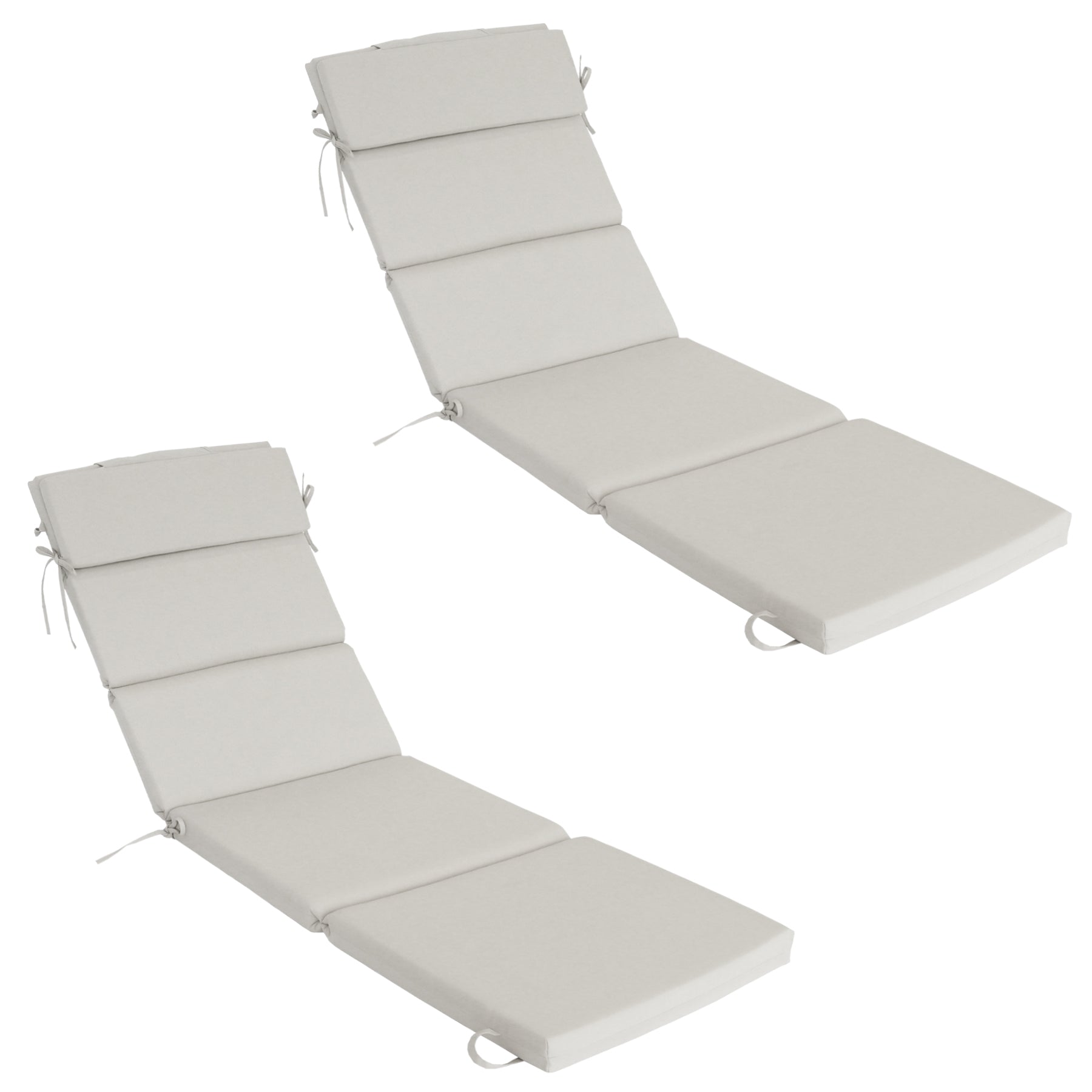 outdoor lounge chair cushion with head pillow, waterproof, fade-resistant, tear-resistant leisure chair cushion, suitable for terrace, lawn, pool, resort hotel