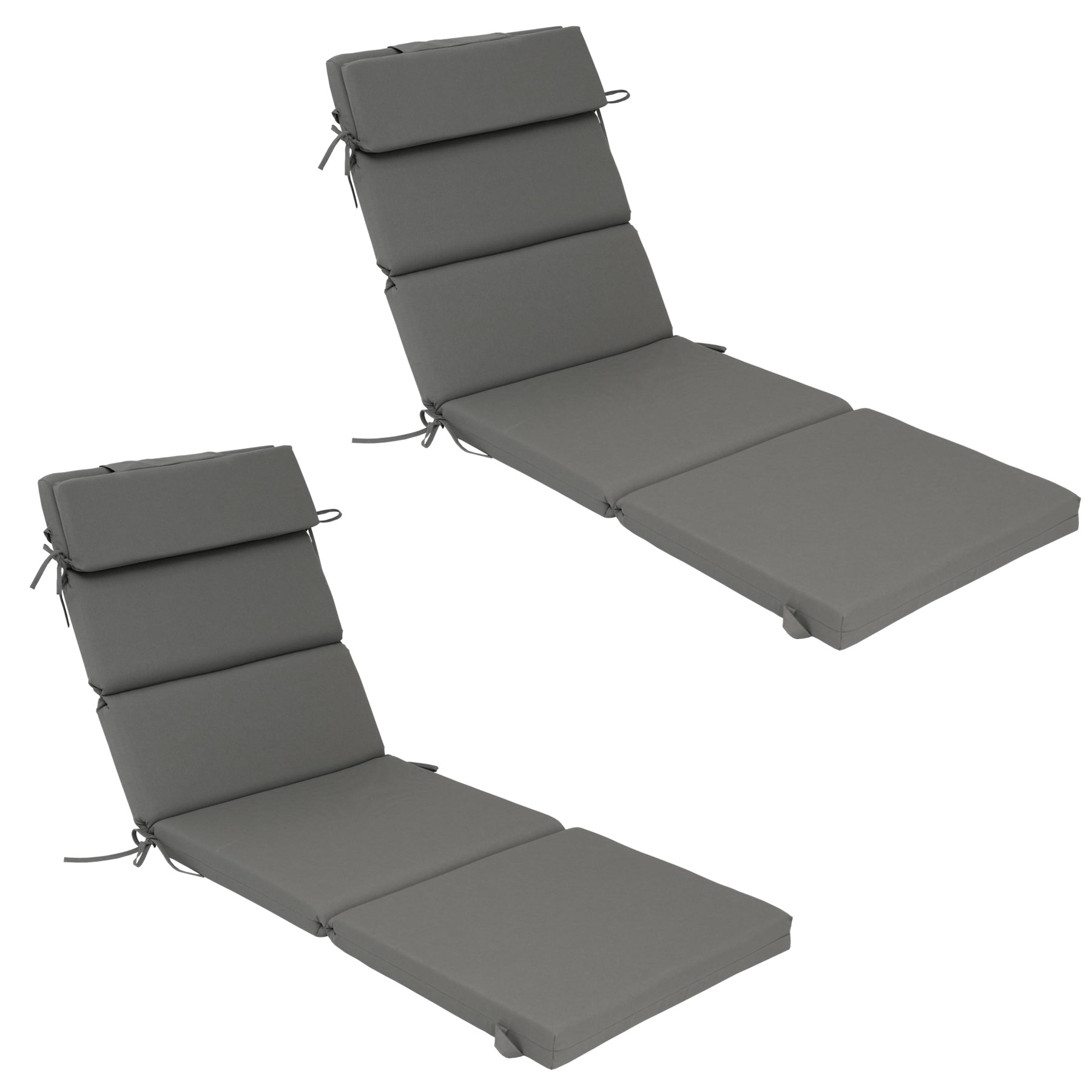 outdoor lounge chair cushion with head pillow, waterproof, fade-resistant, tear-resistant leisure chair cushion, suitable for terrace, lawn, pool, resort hotel