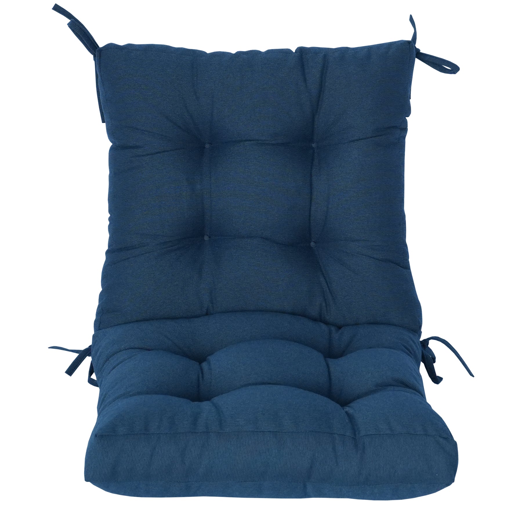 Outdoor Patio/Terrace Chair Cushion Set (2-Piece) – Fade-Resistant, Waterproof, High-Profile Cushions with 35D High-Resilience Foam; Suitable for Outdoor Rattan Chairs