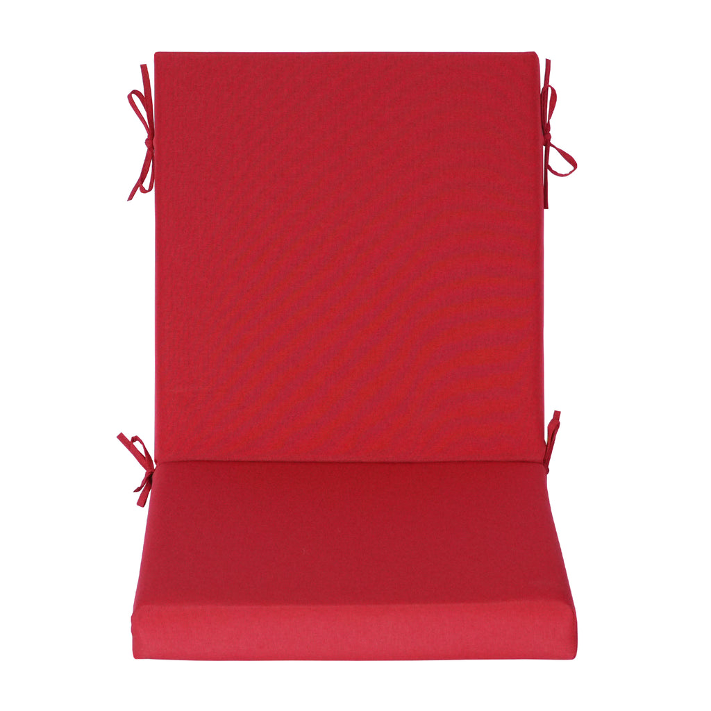 Outdoor Patio/Terrace Chair Cushion Set (2-Piece) – Fade-Resistant, Waterproof, High-Profile Cushions with 35D High-Resilience Foam; Suitable for Outdoor Rattan Chairs