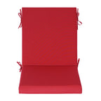 Outdoor Patio/Terrace Chair Cushion Set (2-Piece) – Fade-Resistant, Waterproof, High-Profile Cushions with 35D High-Resilience Foam; Suitable for Outdoor Rattan Chairs