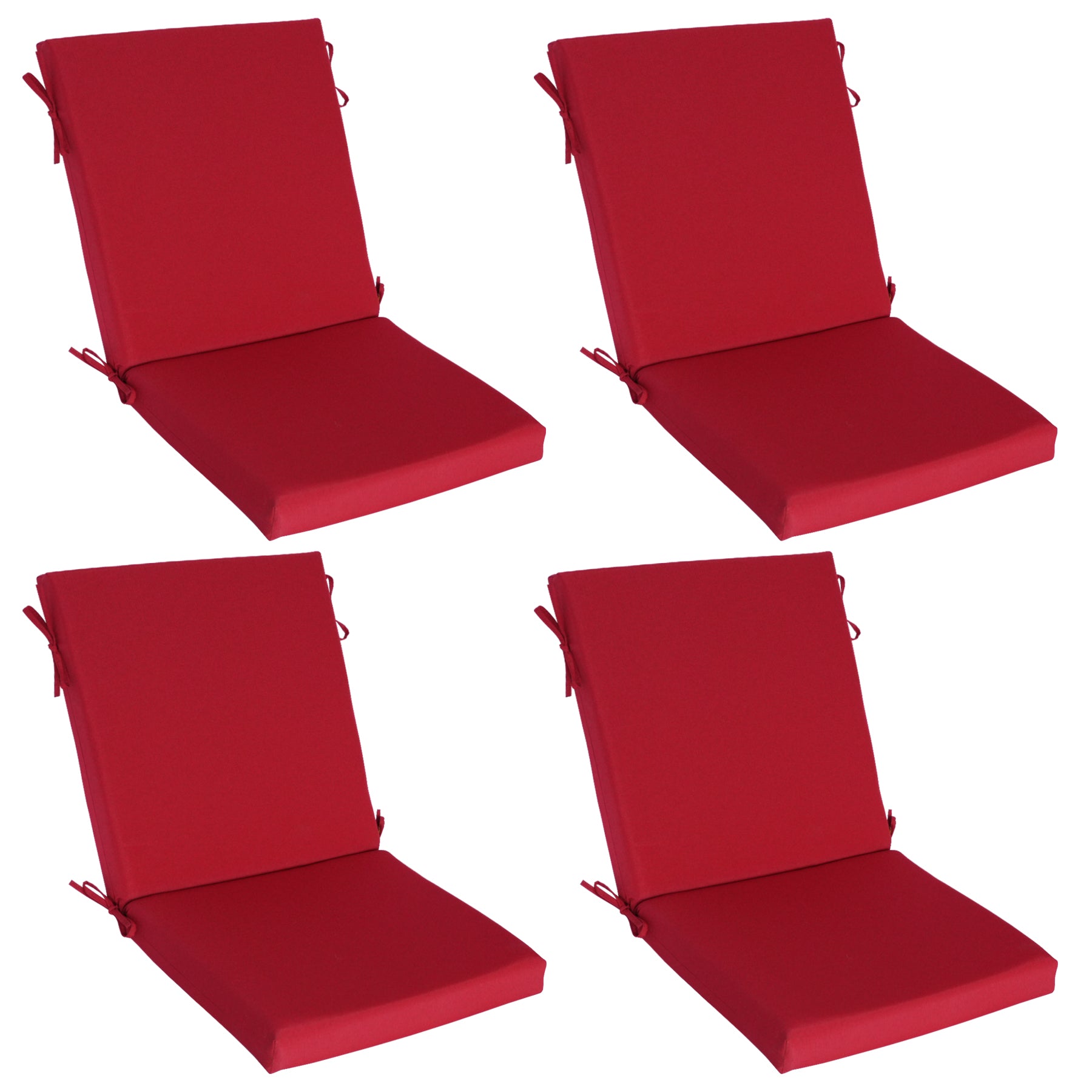 Outdoor Patio/Terrace Chair Cushion Set (2-Piece) – Fade-Resistant, Waterproof, High-Profile Cushions with 35D High-Resilience Foam; Suitable for Outdoor Rattan Chairs