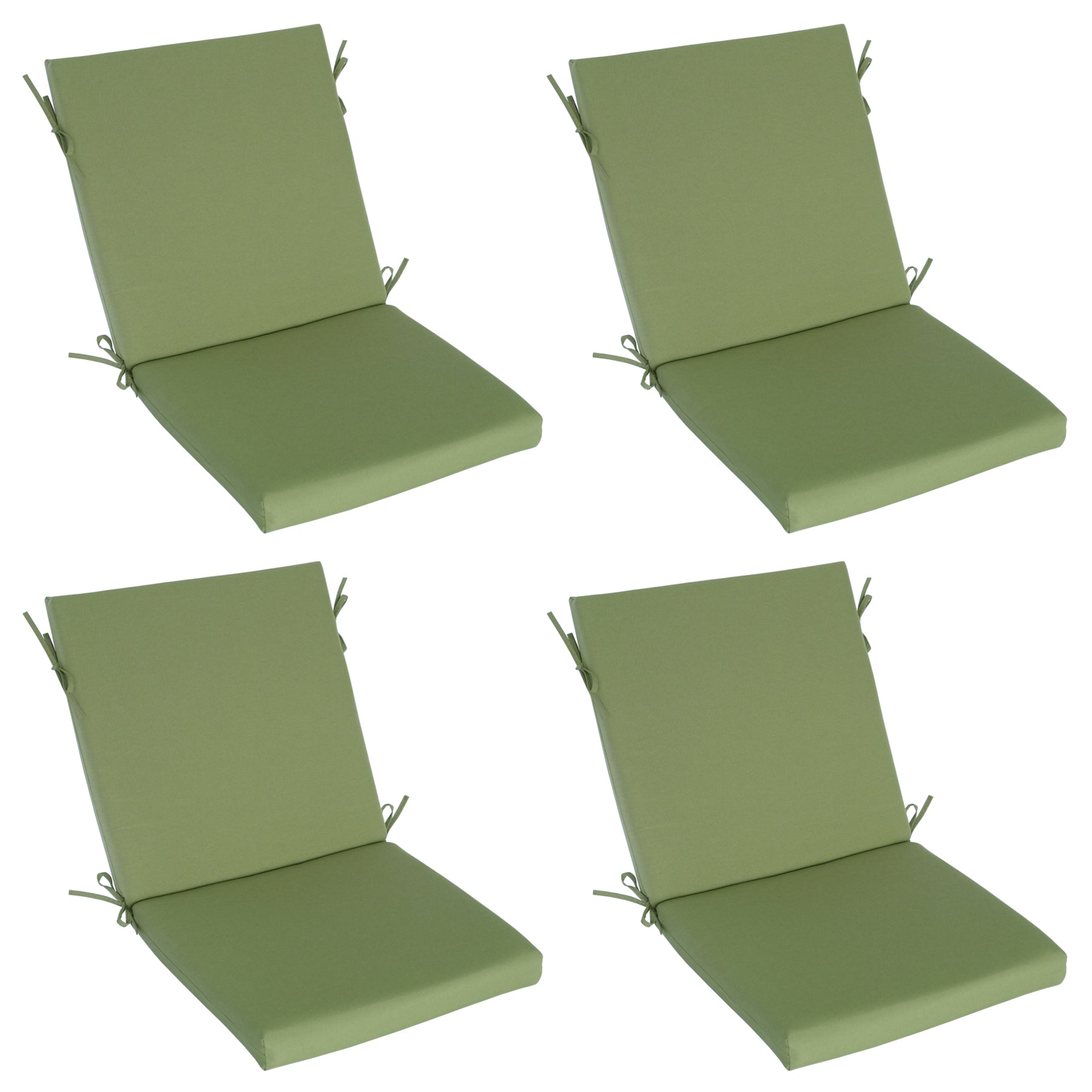 Outdoor Patio/Terrace Chair Cushion Set (2-Piece) – Fade-Resistant, Waterproof, High-Profile Cushions with 35D High-Resilience Foam; Suitable for Outdoor Rattan Chairs