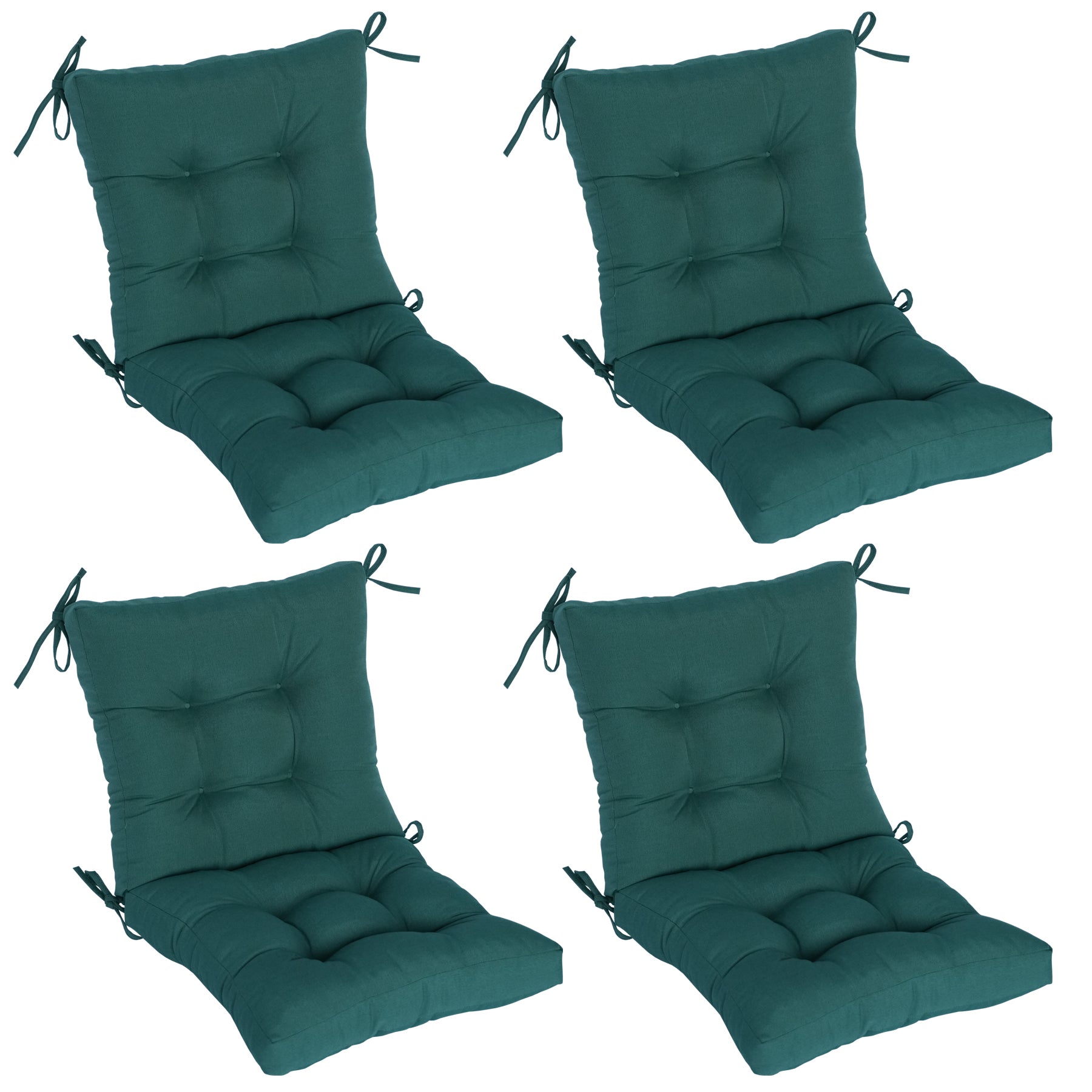 Outdoor Patio/Terrace Chair Cushion Set (2-Piece) – Fade-Resistant, Waterproof, High-Profile Cushions with 35D High-Resilience Foam; Suitable for Outdoor Rattan Chairs