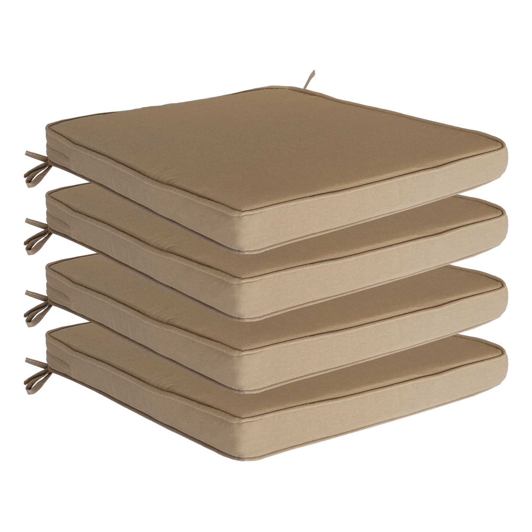 Outdoor chair cushion, dimensions 18.5x18.5x3.15 inches