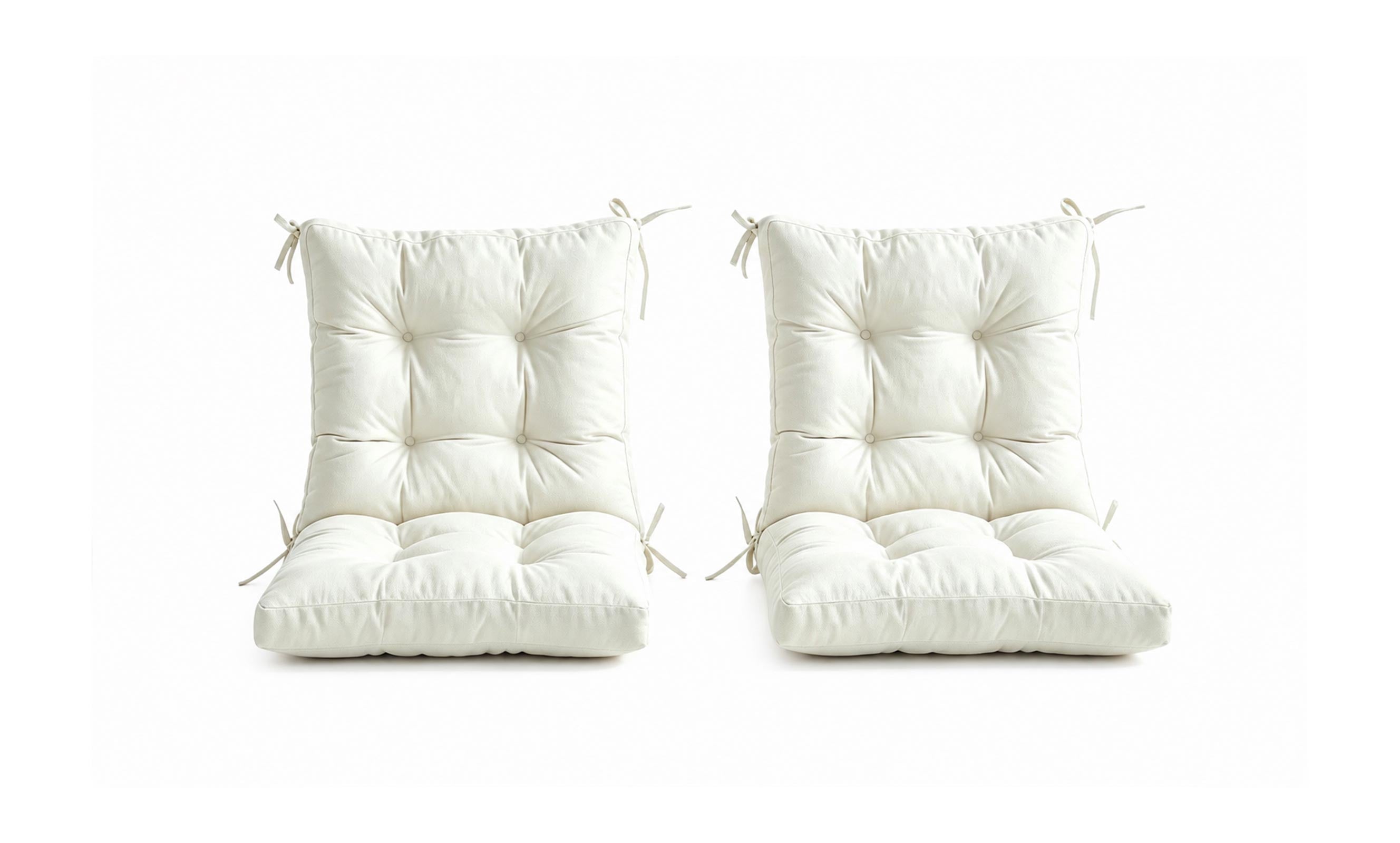 Patio Chair Cushion Set – 2 & 4 Sets, 18" x 18" x 3.5"