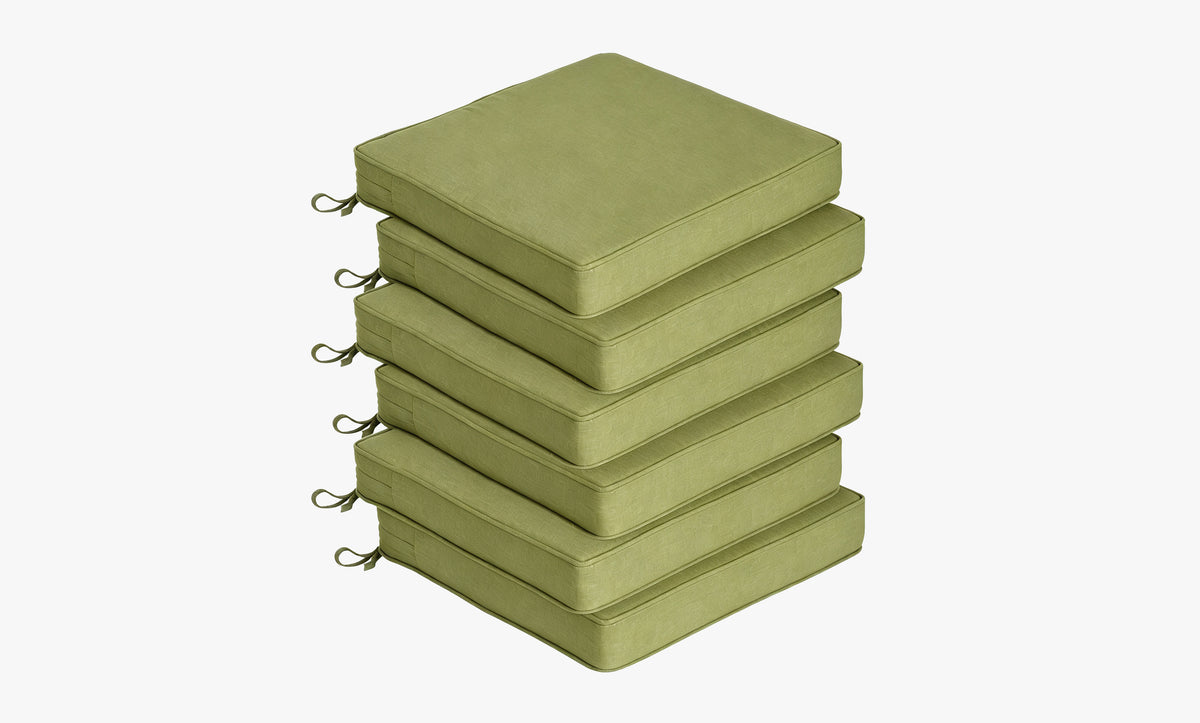 Outdoor Chair Cushion Set 6 Sets, 18.5" x 18.5" x 3.15"