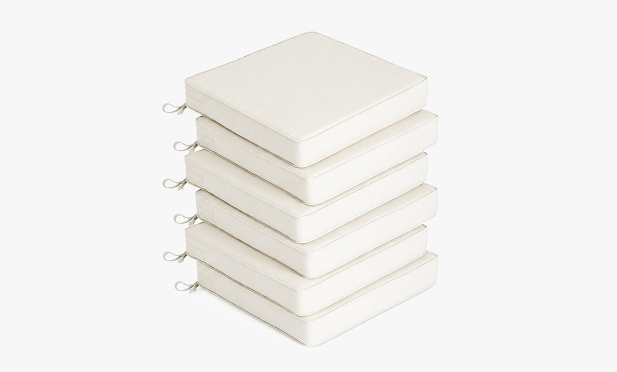 Outdoor Chair Cushion Set 6 Sets, 18.5" x 18.5" x 3.15"