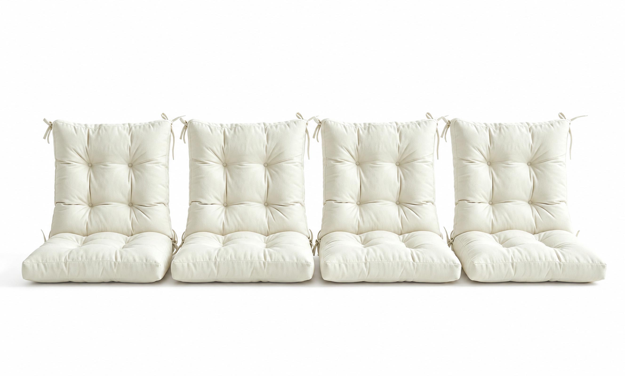 Patio Chair Cushion Set – 2 & 4 Sets, 18" x 18" x 3.5"