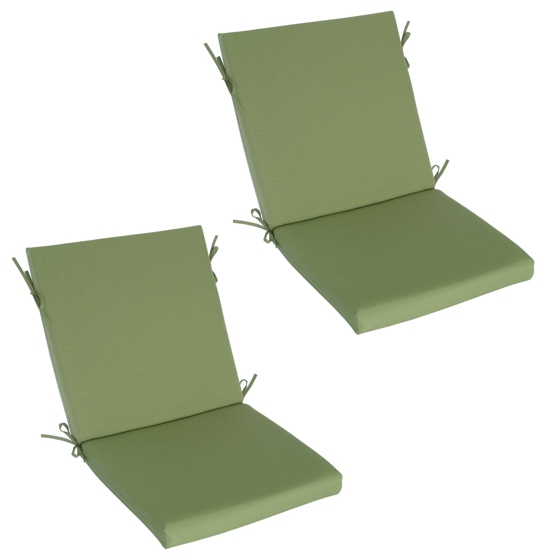 Outdoor Patio/Terrace Chair Cushion Set (2-Piece) – Fade-Resistant, Waterproof, High-Profile Cushions with 35D High-Resilience Foam; Suitable for Outdoor Rattan Chairs