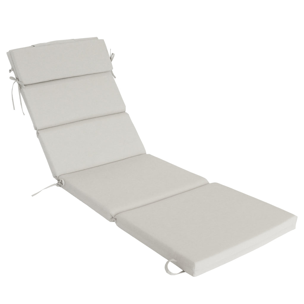 Outdoor Lounge Chair Cushion with Headrest – Dimensions: 42 x 72 x 5.5 Inches