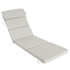 Outdoor Lounge Chair Cushion with Headrest – Dimensions: 42 x 72 x 5.5 Inches