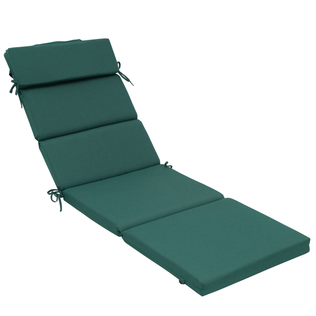 Outdoor Lounge Chair Cushion with Headrest – Dimensions: 42 x 72 x 5.5 Inches