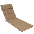 Outdoor Lounge Chair Cushion with Headrest – Dimensions: 42 x 72 x 5.5 Inches