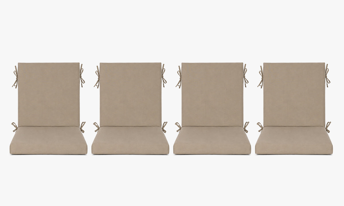 Outdoor Dining Chair Cushions Set of 2 & 4 Sets, 18" x 18" x 3.15"