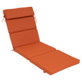 Outdoor Lounge Chair Cushion with Headrest – Dimensions: 42 x 72 x 5.5 Inches