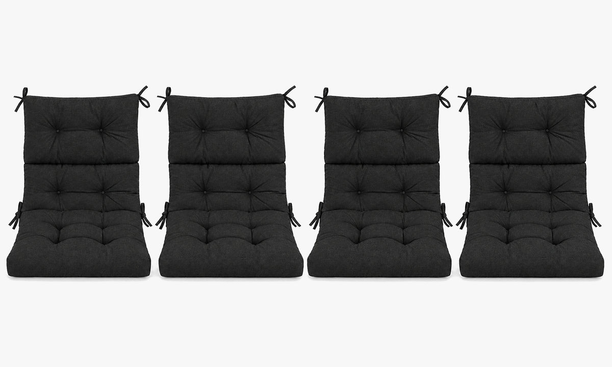 Patio Chair Cushion Set – 2 & 4 Sets, 21" x 20" x 3.5"