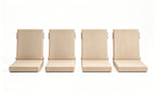 Outdoor Dining Chair Cushions Set of 2 & 4 Sets, 18" x 18" x 3.15"