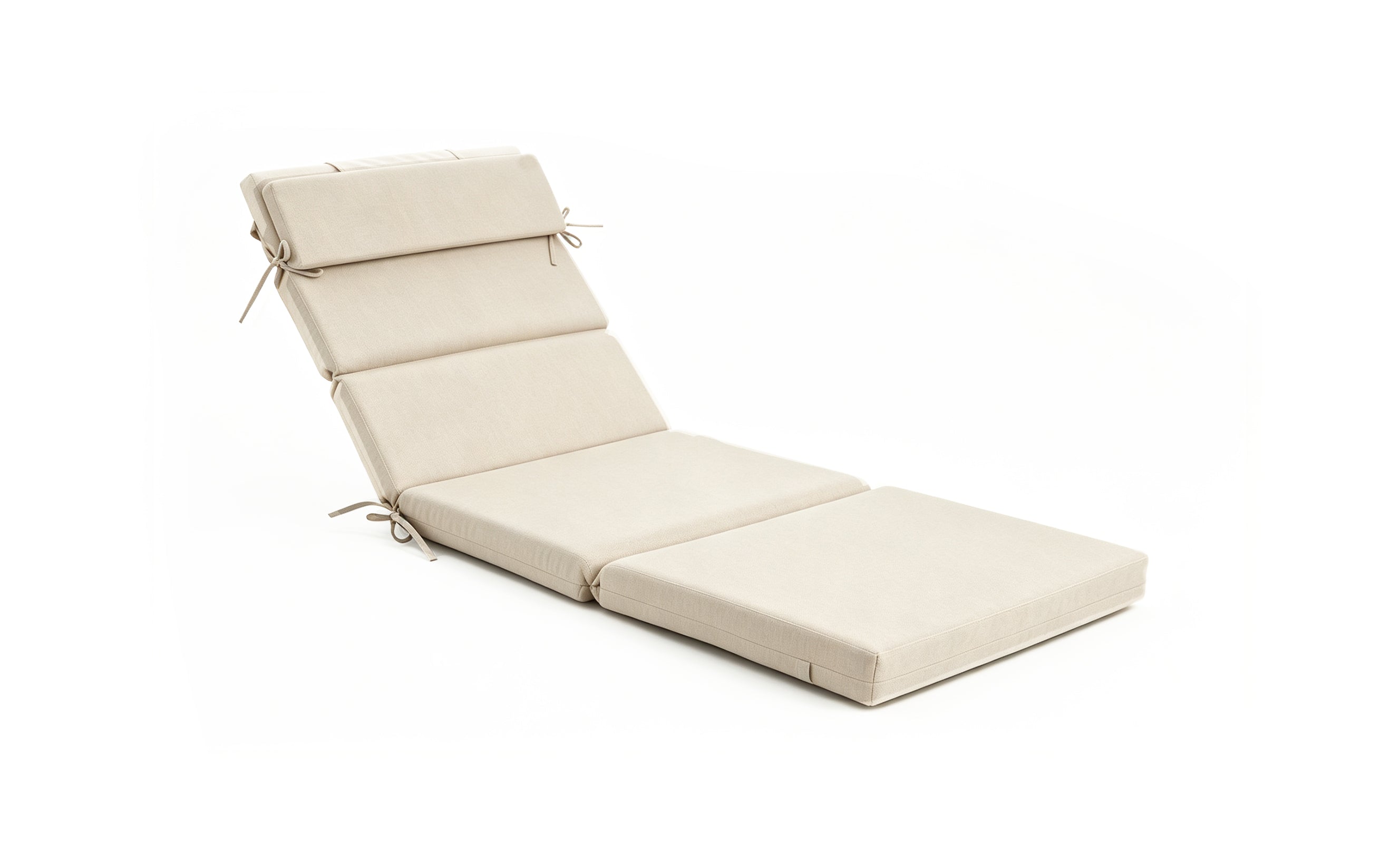 Outdoor Lounge Chair Cushion with Headrest – Dimensions: 42 x 72 x 5.5 Inches