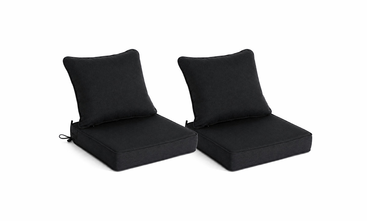 Outdoor Deep Seat Cushion 1 & 2 Sets, 24" x 24" x 5.5"