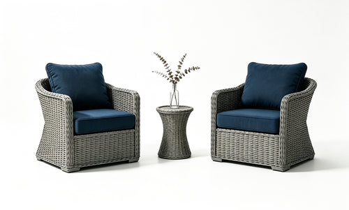 Deep Seating Patio Cushion Set – Available in 1 & 2 Piece Sets, 19" x 19" x 4"