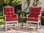 Outdoor Folding Chair Seat and Back Cushion Set of 2 & 4