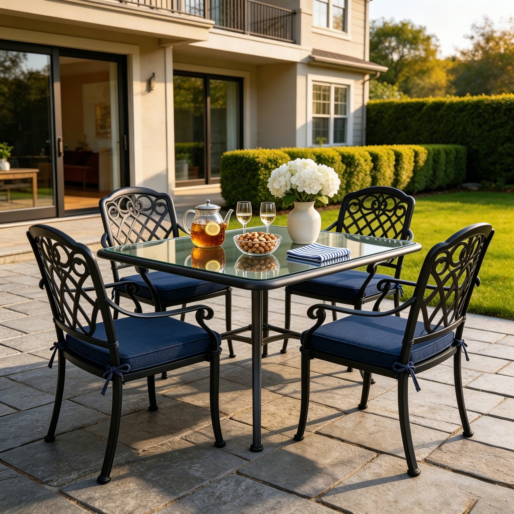Outdoor chair cushion, dimensions 18.5x18.5x3.15 inches