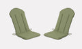 Adirondack Chair Cushion 20x50 in 2-Pack Sage Green