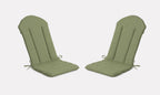 Adirondack Chair Cushion 20x50 in 2-Pack Sage Green