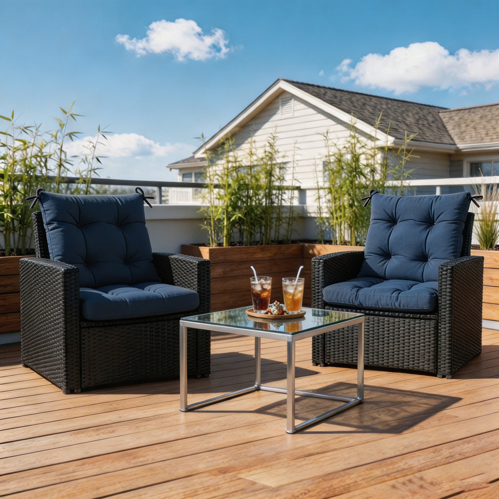 Patio Chair Cushion Set 18 x 18 x 3.5 Inches