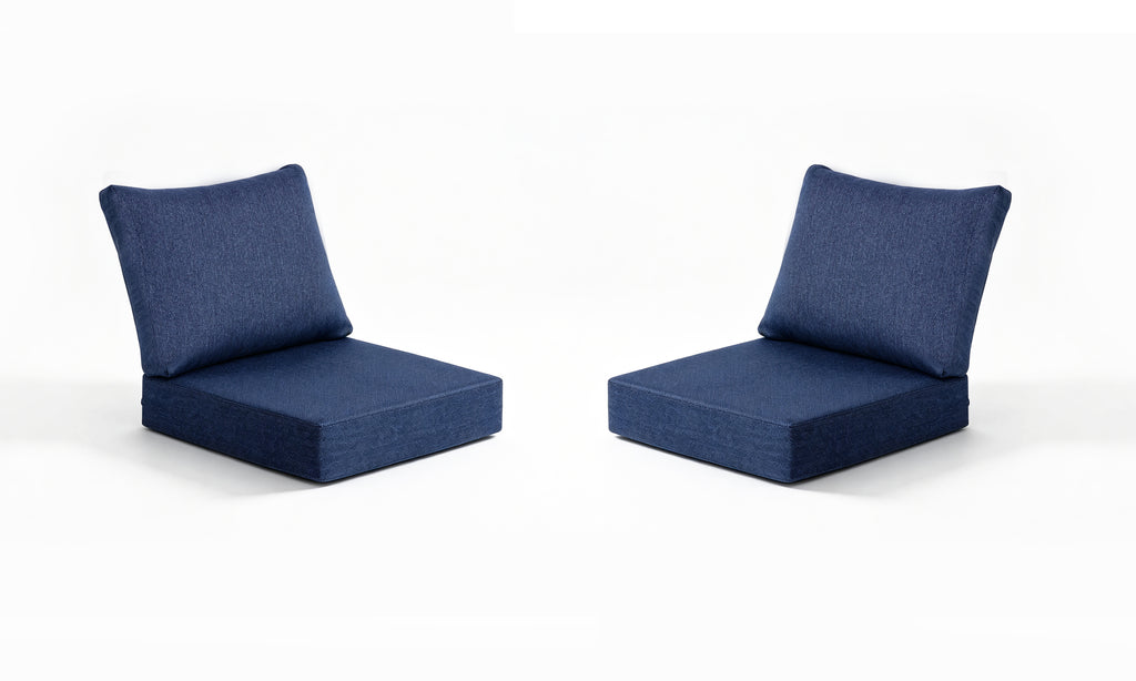 Premium Outdoor Deep Seat Cushion 2 Sets , 22" x 24" x 5.5"