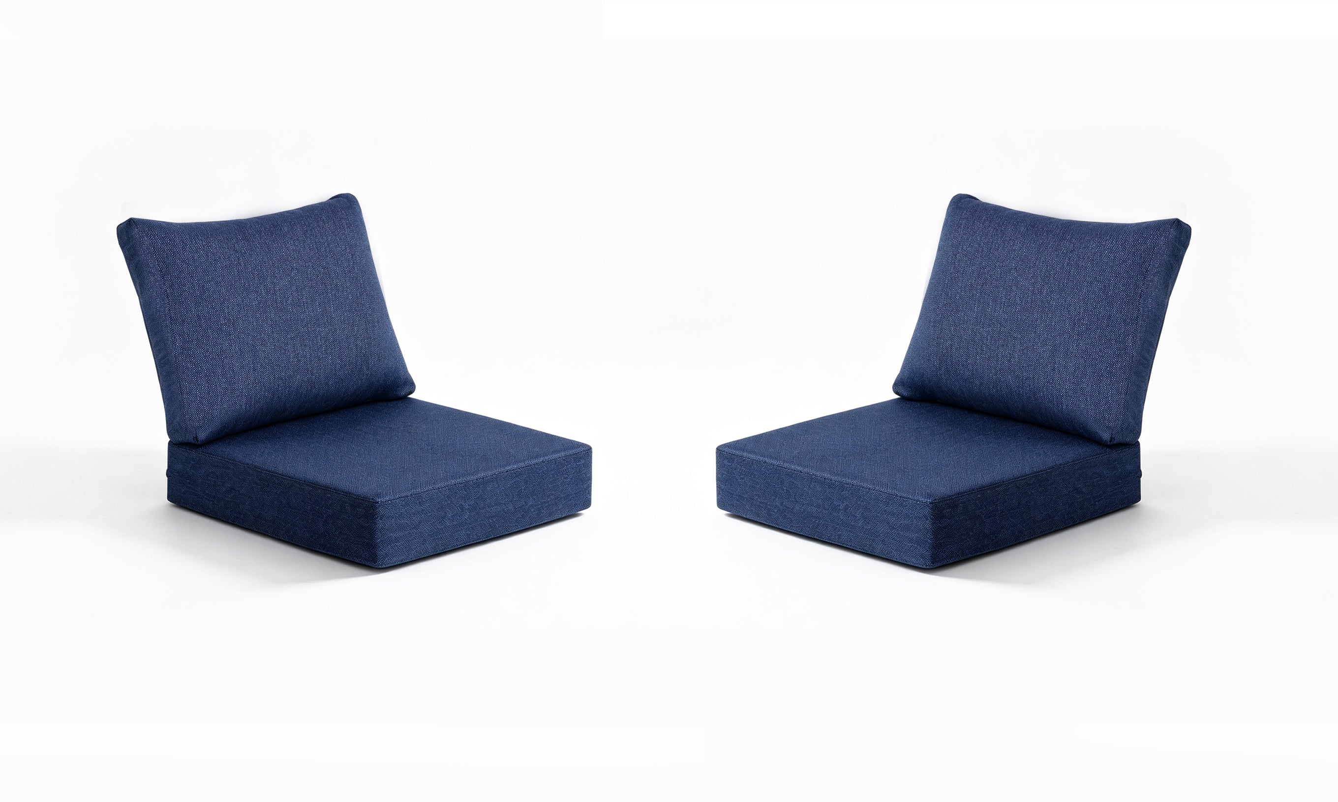 Premium Ourdoor Deep Seat Cushion 2 Sets, 24" x 24" x 5.5"