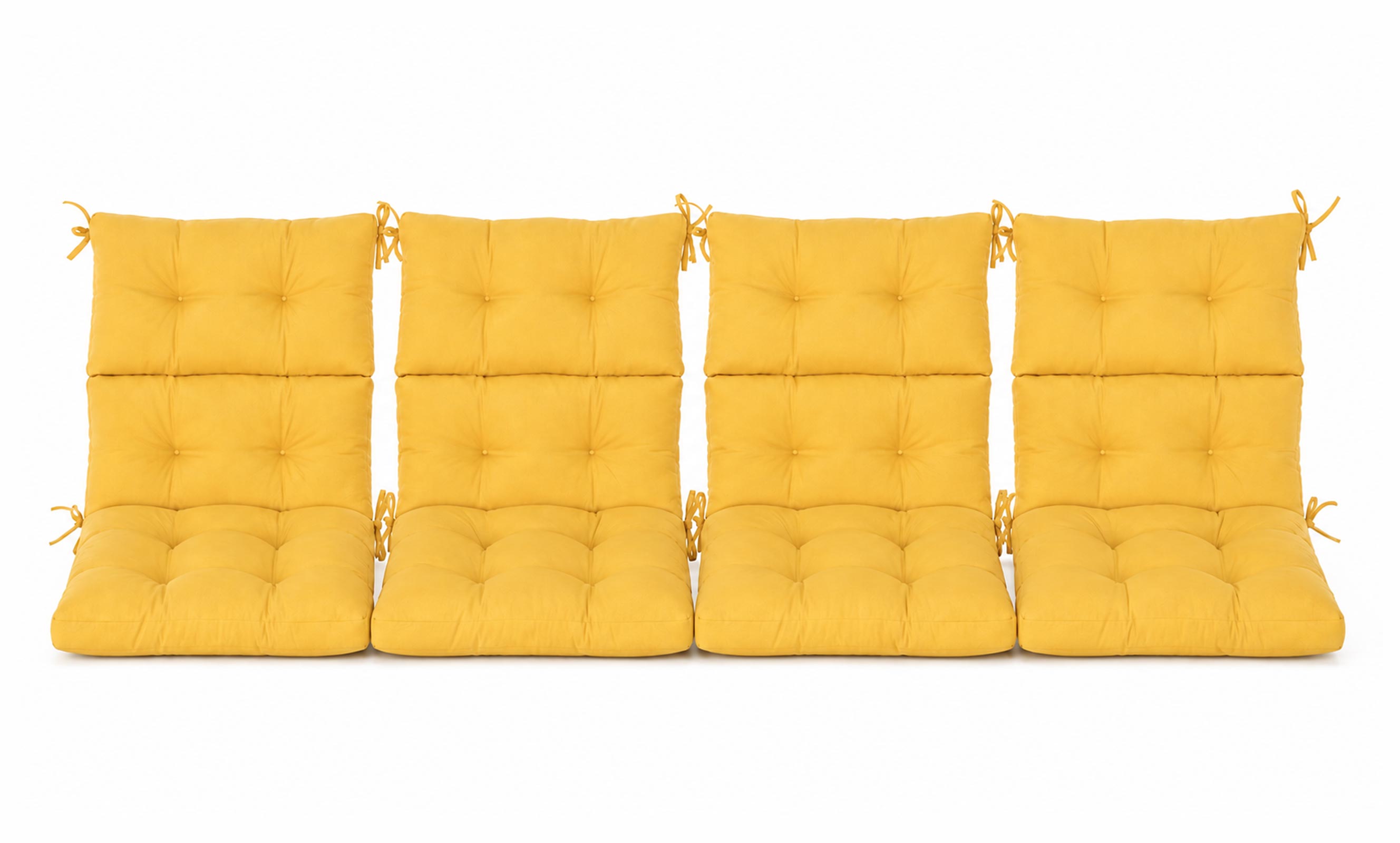 Patio Chair Cushion Set – 2 & 4 Sets, 21" x 20" x 3.5"