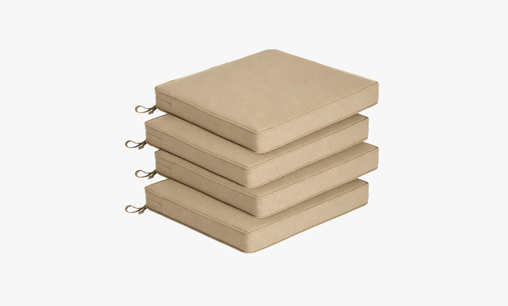 Outdoor Chair Cushion Set – 4 & 6 Sets, 18.5" x 18.5" x 3.15"