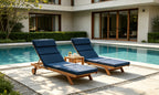 Outdoor Lounge Chair Cushion with Headrest – 1 & 2 Piece Sets, 42" x 72" x 2.75"