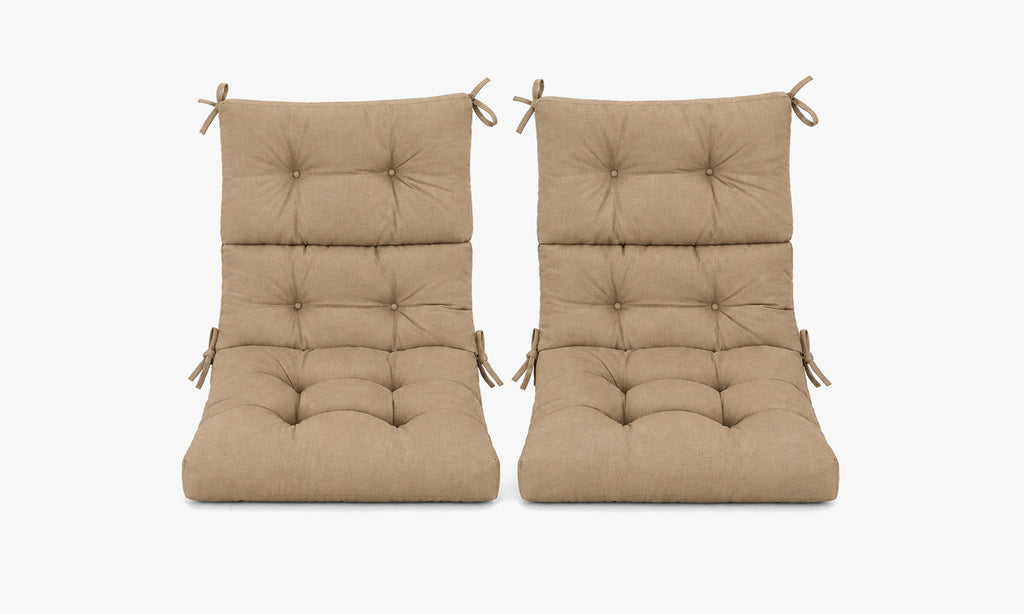 Patio Chair Cushion Set – 2 & 4 Sets, 21" x 20" x 3.5"