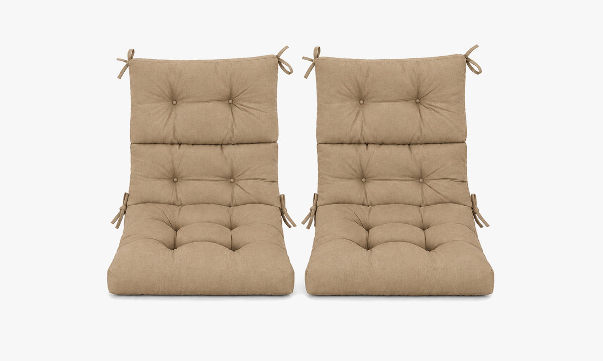 Patio Chair Cushion Set – 2 & 4 Sets, 21" x 20" x 3.5"