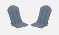 Adirondack Chair Cushion 20x50 in 2-Pack Dusty Blue