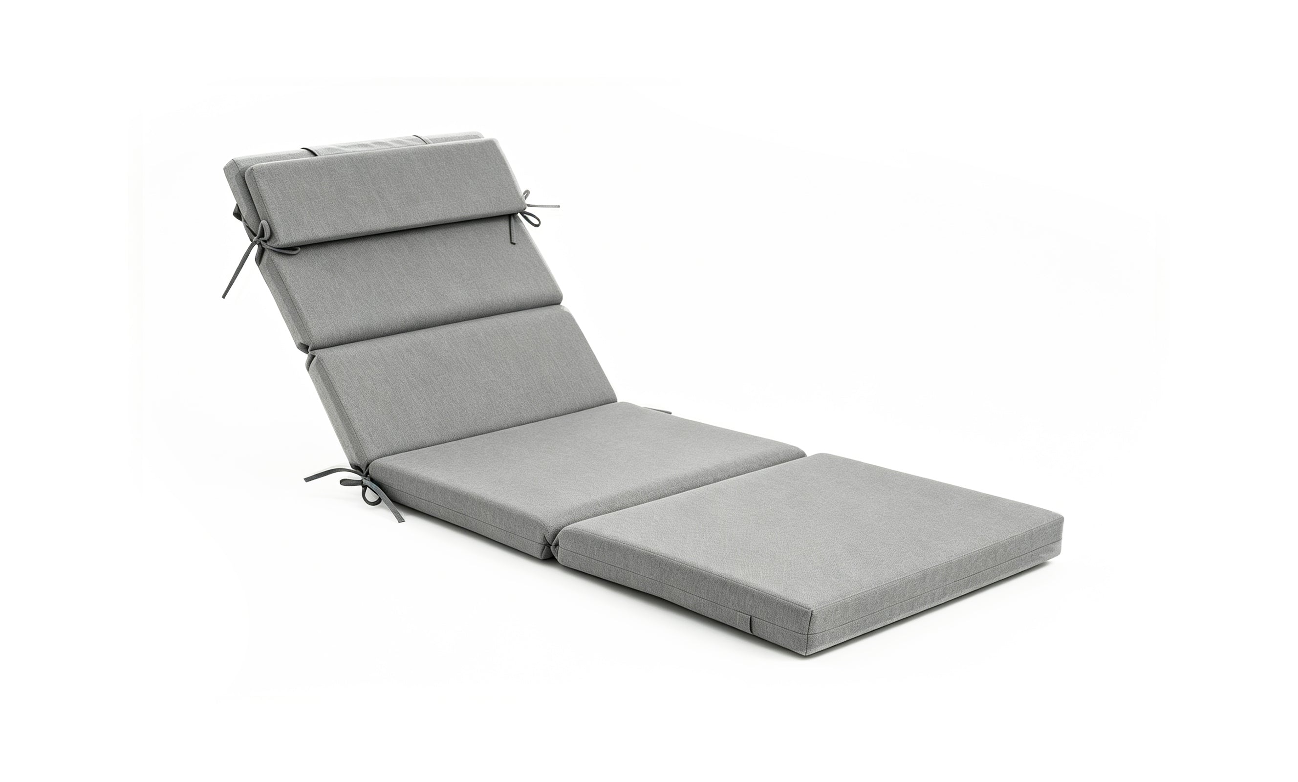 Outdoor Lounge Chair Cushion with Headrest – Dimensions: 42 x 72 x 5.5 Inches