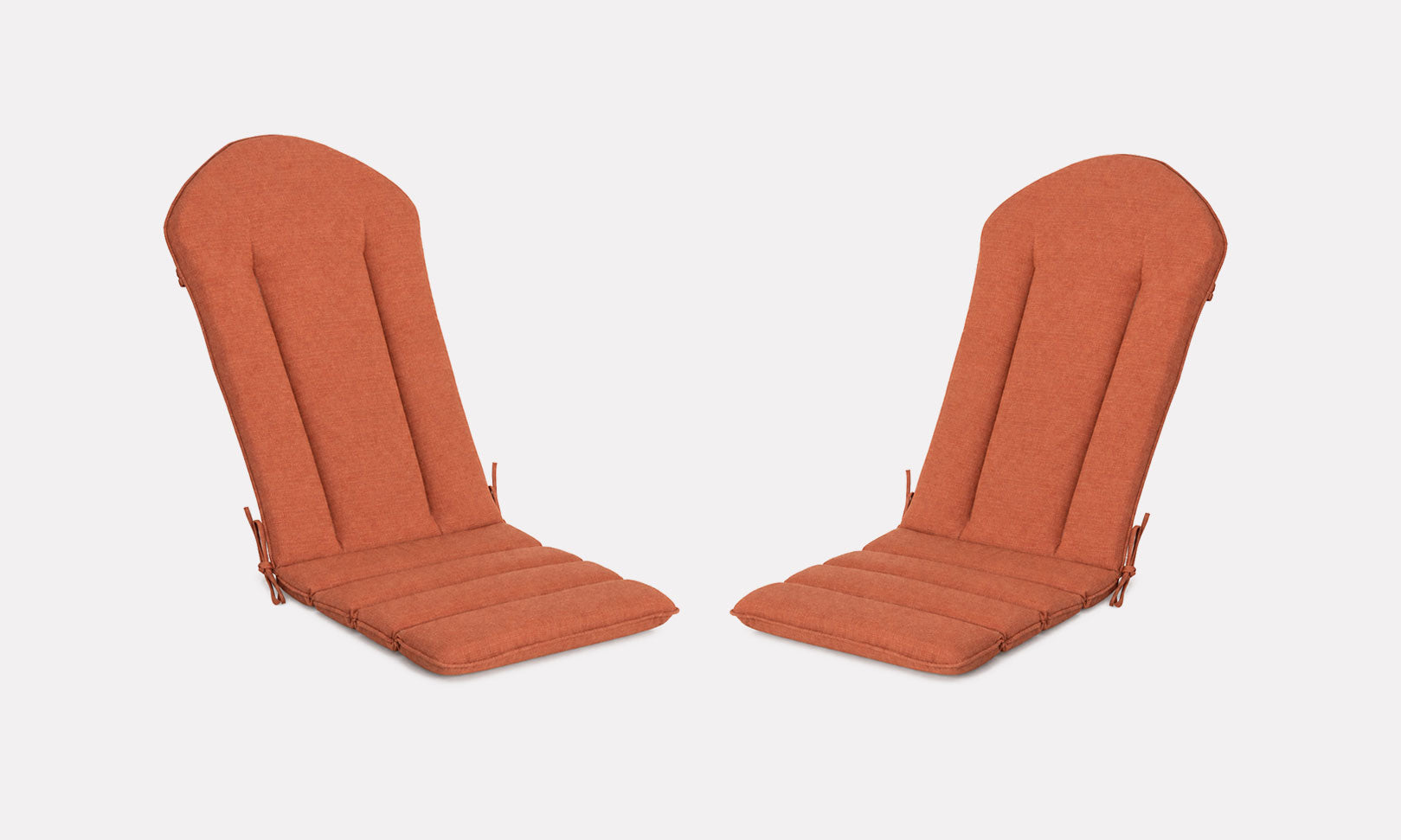 Adirondack Chair Cushion 20x50 in 2-Pack Tangerine