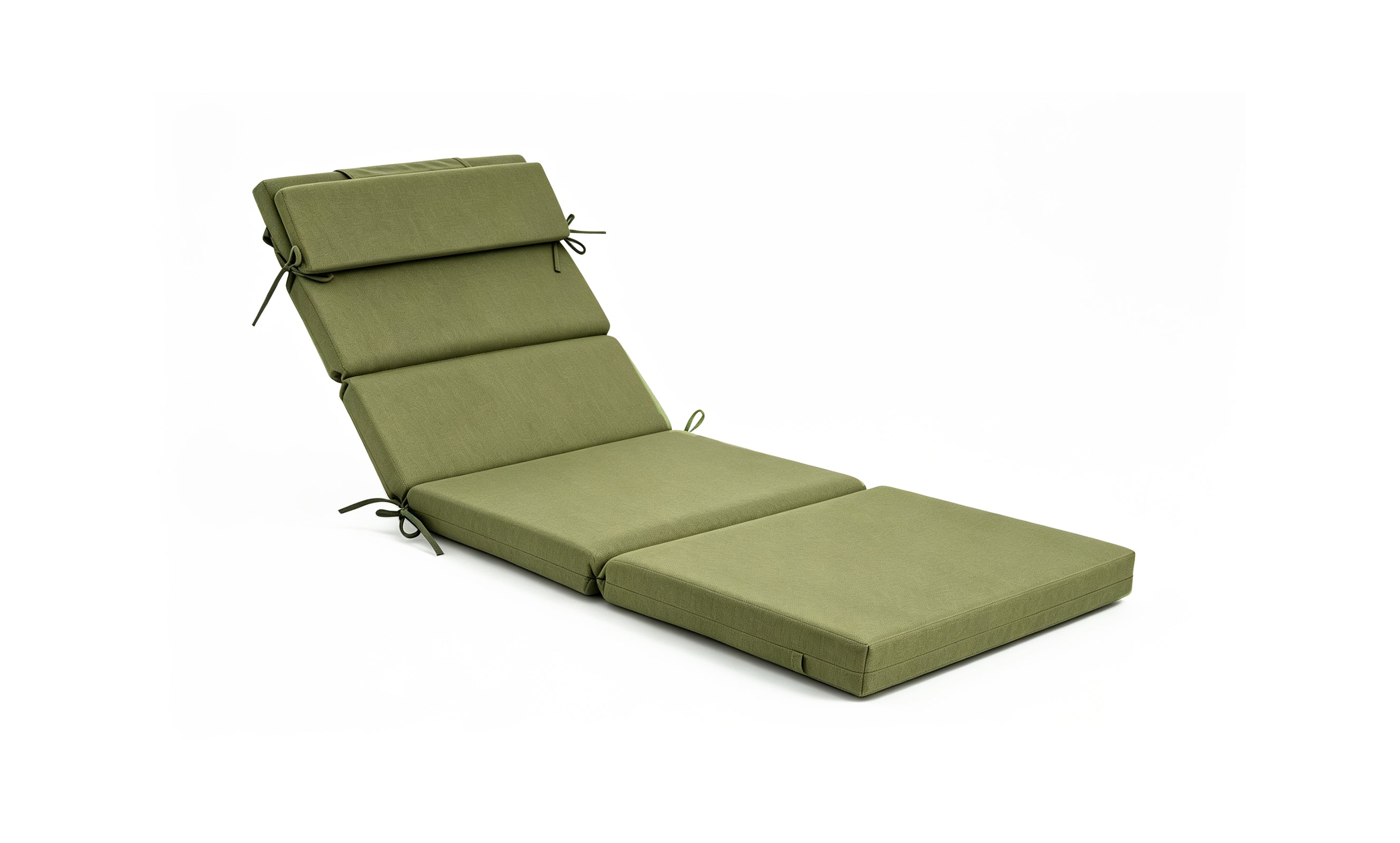 Outdoor Lounge Chair Cushion with Headrest – Dimensions: 42 x 72 x 5.5 Inches