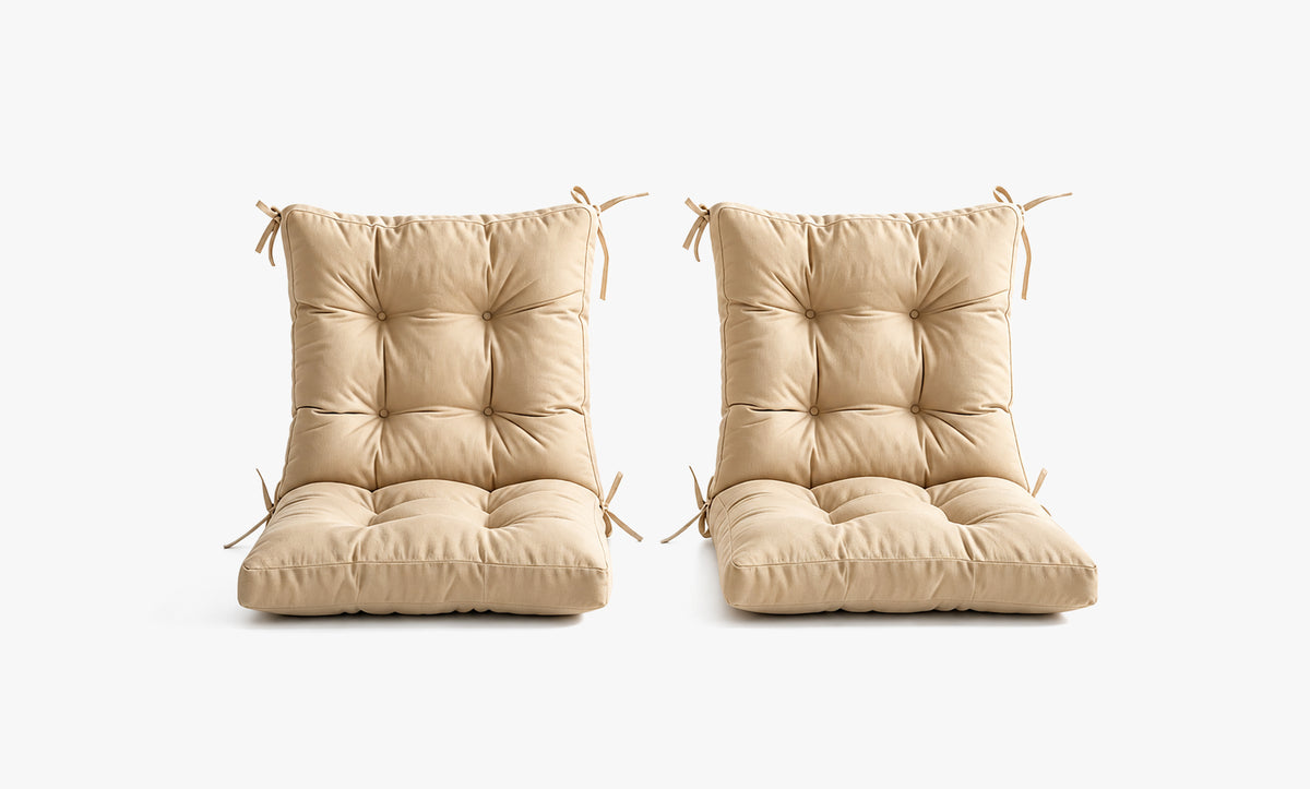 Patio Chair Cushion Set – 2 & 4 Sets, 18" x 18" x 3.5"