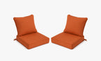 Outdoor Deep Seat Cushion 2 Sets, 24" x 24" x 5.5"