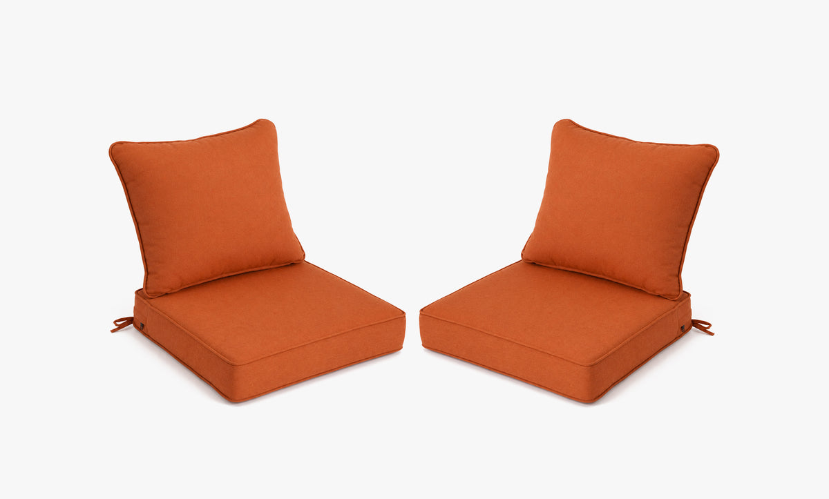 Outdoor Deep Seat Cushion 2 Sets, 24" x 24" x 5.5"