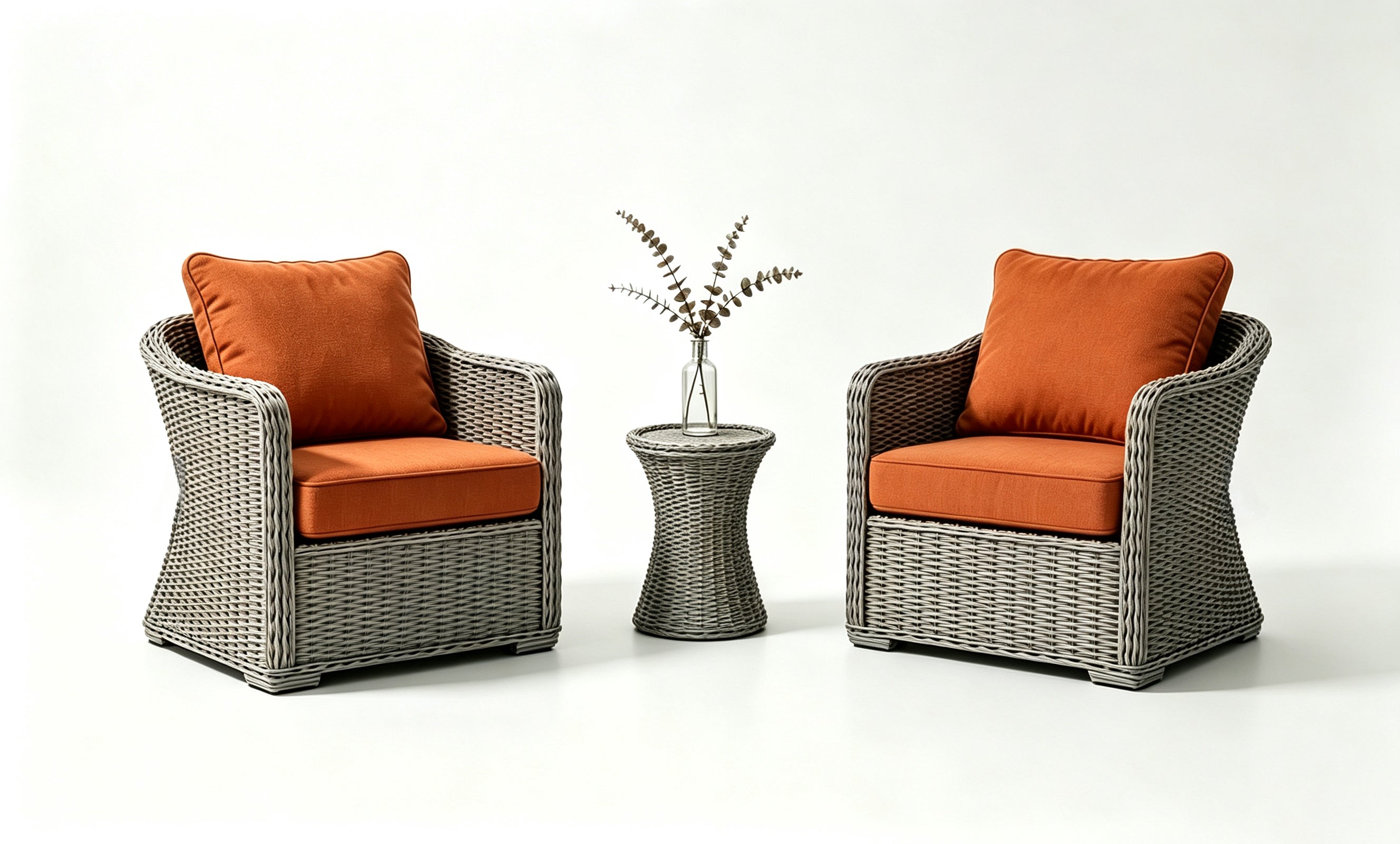 Outdoor Deep Seat Cushion 2 Sets, 24" x 24" x 5.5"