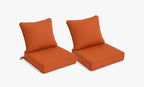 Outdoor Deep Seat Cushion 2 Sets, 22" x 22" x 4.5"