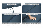 Outdoor Lounge Chair Cushion with Headrest – 1 & 2 Sets, 50" x 77" x 2.75"